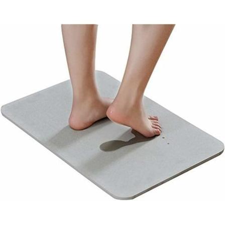 Piimakivi kylpymatto Liukumaton suihkumatto Kylpyhuoneeseen 60 x 39 x 0,9 cm (Harmaa)-XIN