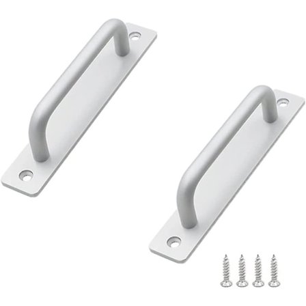 Skydedørsgreb til Låge Greb Durable Aluminium Legering Skydedørsgreb Heavy Duty Fast Stanggreb Med Skruer Til Køkken Møbler