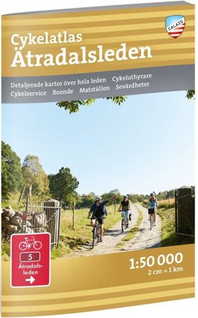 Calazo Cykelatlas Ätradalsleden 1:50 000