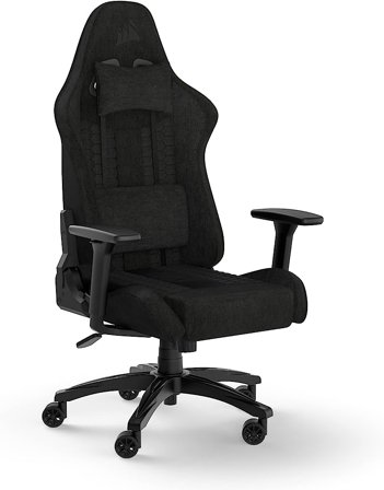 Corsair TC100 RELAXED Gaming Chair - Fabric (Black)