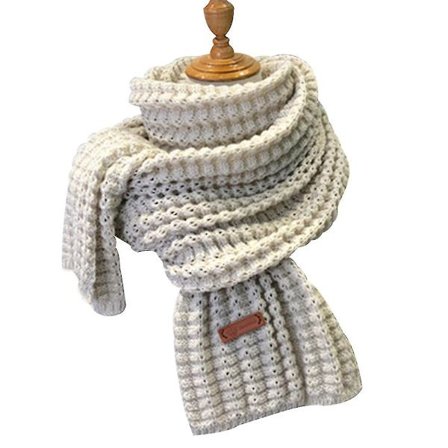 Ullskjerf Kvinner Høst Og Vinter Allsidig Dobbelt Bruk Tykk