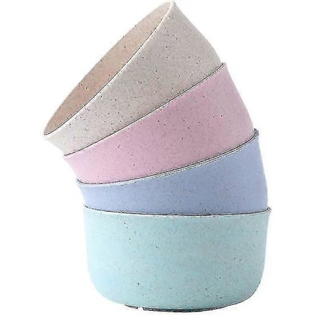 Morgenmadsskål Sæt 4 Ubrydelige Store Morgenmadsskåle 710 ml Plast Letvægt