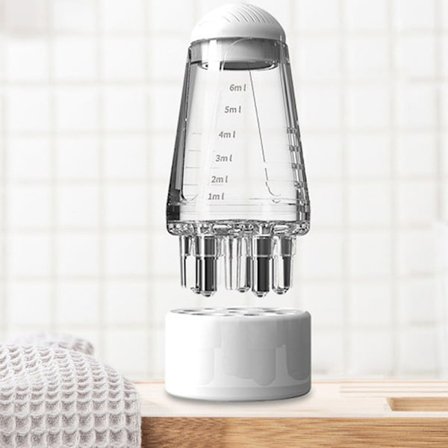 Mini Portable Scalp Applicator Flytande kam hårrötter Massage M