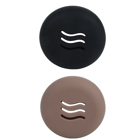 Powder Puff Förvaringspåse Tvättbar SVART/BRUN