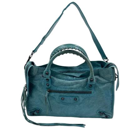 Balenciaga Vintage, Pre-owned Handbag Blauw, Dames, Maat:ONE Size