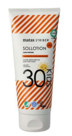 3 for 2 - Matas Striber Kids Sollotion SPF 30 Uden Parfume 200 ml, Skincare, Til Mor & Barn, Skincare Til Børn