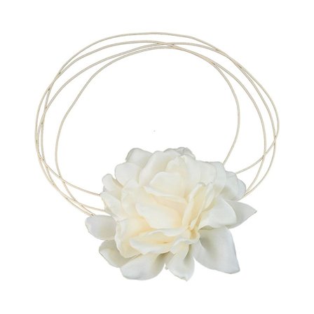 Big Flower Kvinnor Bridal Justerbar Choker Mariage- Smycken Y2k Tillbehör