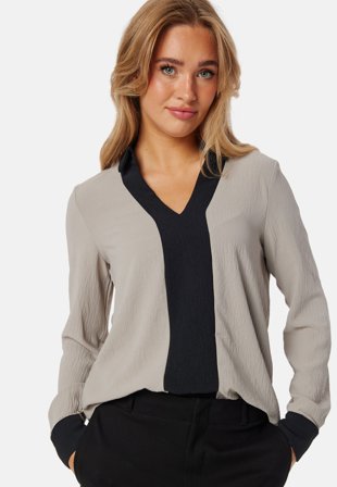 VERO MODA-Vmwigga L/S CONTRAST TOP-XS