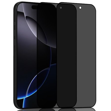 2-Pack Iphone 16 Pro Max Privacy Skærmbeskyttelse - Hærdet Glas 9H - Super kvalitet 3D