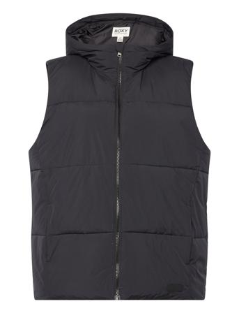 Bright Side Vests Padded Vests Svart Roxy*Betinget Tilbud