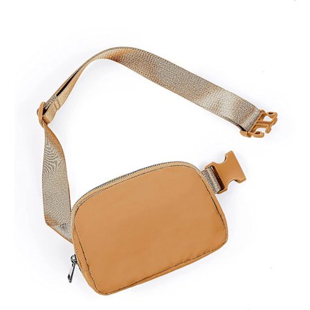 Unisex Mini Belteveske Med Justerbar Rem, Liten Midjeveske For Trening, Løping, Reiser, Fotturer, Bronse