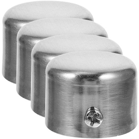4-pack Gardinstång Ändknoppar, Kompatibla med De Flesta Märken, Hållbara Avslutningar för Heminredning