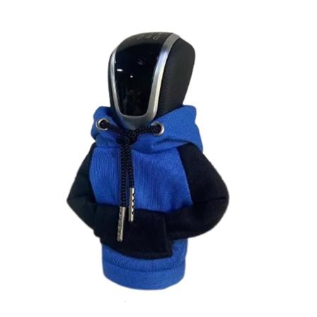 Hettegenser Bil Gear Shift Cover Knop Hettegenser Sweatshirt BLÅ&SORT BLUE&BLACK