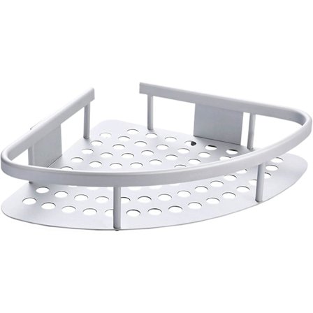 Wangel dusch- och köksduschhörnhylla, patenterat lim + självhäftande, aluminium, matt finish