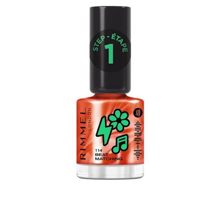 Nagellack - SUPER GEL #114-Beatmatching - Gelfinish - Håller i 14 dagar - Färg orange