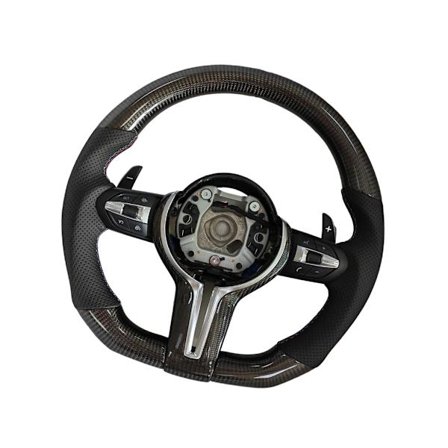 Kolfiber Sportratt 37cm Ratt för F10 F02 F30 Biltillbehör Snabb Installation