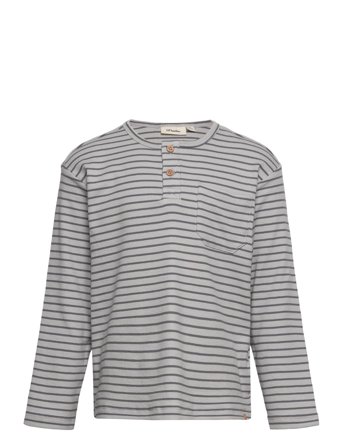 Nmmgago Ls Loose Top Aop Sep Lil T-shirts Long-sleeved T-shirts Grå Lil'Atelier*Betinget Tilbud