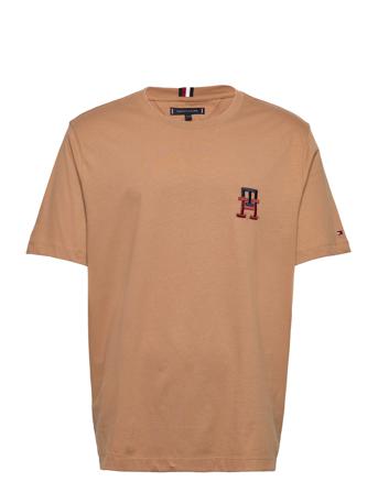 Essential Monogram Tee Beige Tommy Hilfiger