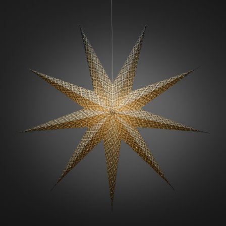 Konstsmide 2931-249 Julestjerne papir, petroleumsblå 115 cm, Belysning