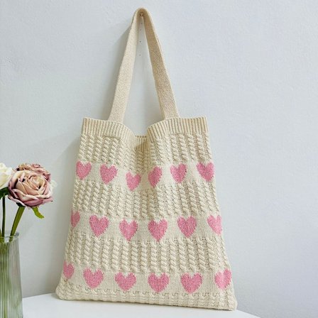 Stickade handväskor Axelväska 1 1