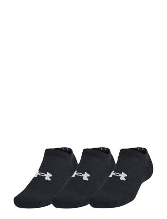 Unisex Ua Tc 3Pk No Show Black Under Armour