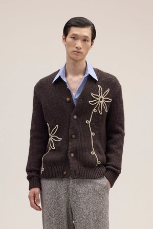 NN.07 Mika Cardigan Herren Braun