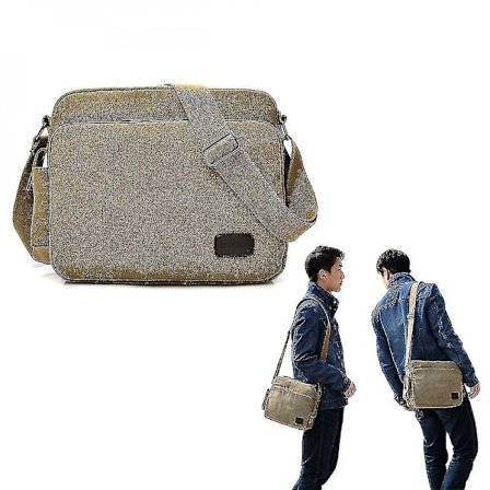 Mænds Canvas Skuldertaske Messenger Taske Crossbody Håndtaske Vintage Værktøj Pakke