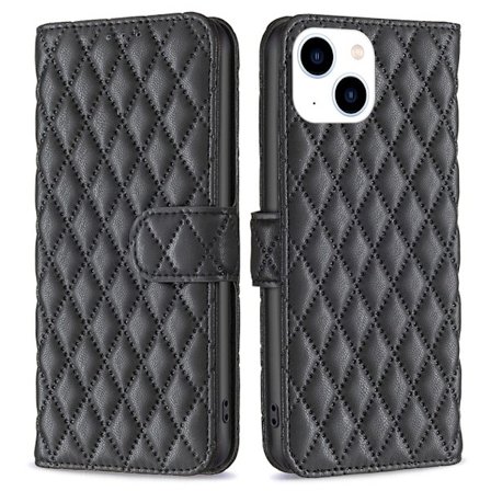 BF Rhombus Pattern Fodral till iPhone 14 - Svart