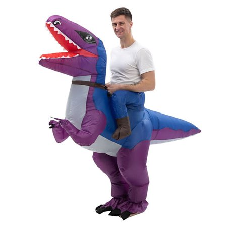 Oppustelig dragt julescene forestillingsdragt Halloween-dragt velociraptor voksenstørrelse velociraptor - Perfekt velociraptor