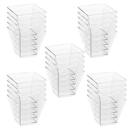 25 st Dessertskålar i Plast