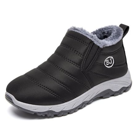 Damstövlar Unisex vinterskor Dam Vattentäta snöstövlar Dam Slip On Casual Sko Plyschskor Herr Ankel Botas