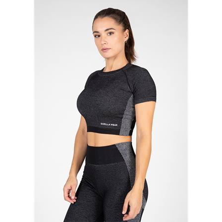 Gorilla Wear Selah Seamless Crop Top, Black