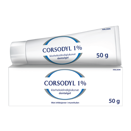 Corsodyl Dental gel 1%, 50 g