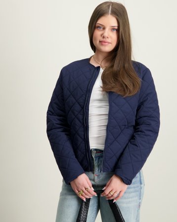 LMTD NLFMARLA QUILT JACKET Blå Jackor Tjej - Kids Brand Store