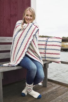 Pläd och Kudde Pippimönster - Järbo