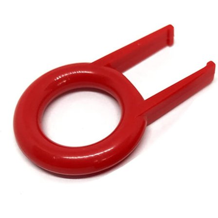 En rød tastatur-aftrækker Praktisk tastaftrækker til at fjerne tastkapper