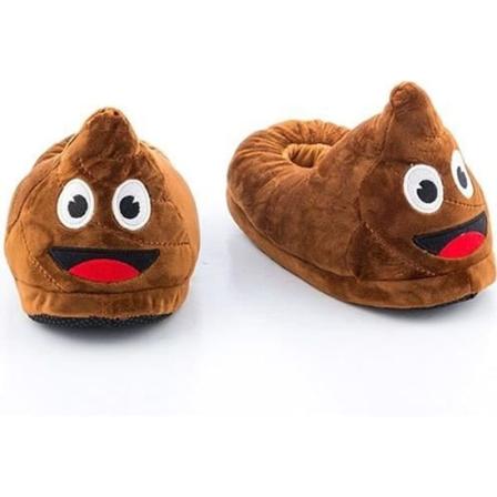Tofflor i form av en poop emoticon - Märke - Storlek 41-42 - Mjuka och bekväma