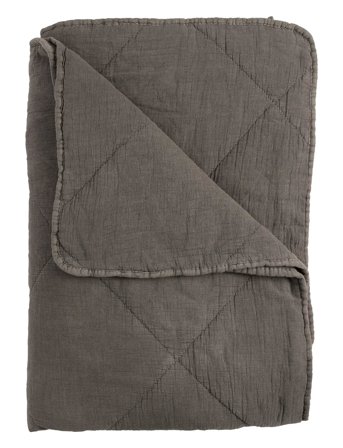 Plaid, Bomuld M/Hør Fryns Grey C'est Bon