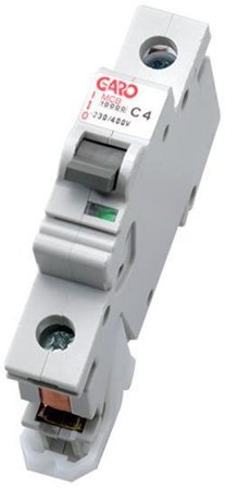 Garo MCB GR C125 Dvärgbrytare 1-polig, 6kA, typ C 25 A, Anslutningsdon & kablar