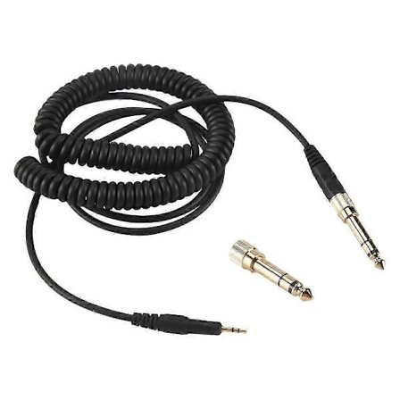 Erstatningslydkabel for Audio-Technica ATH M50X M40X hodetelefoner, svart, 23 AugT2