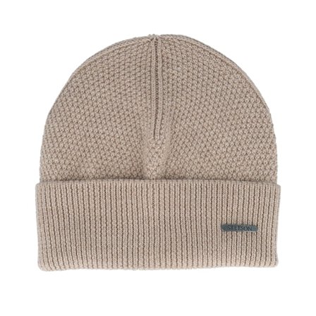 Stetson - Beige cuff Beanie - Beanie Merino Wool Sand Cuff @ Hatstore