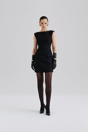 Malina - Adelina mini dress - 40 - Black