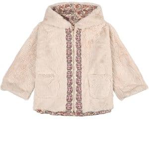 Kids - Louise Misha Felvet Reversible Faux Fur Coat Cream Savage Garden 3 Years - Coats and jackets - 3 years - Cream