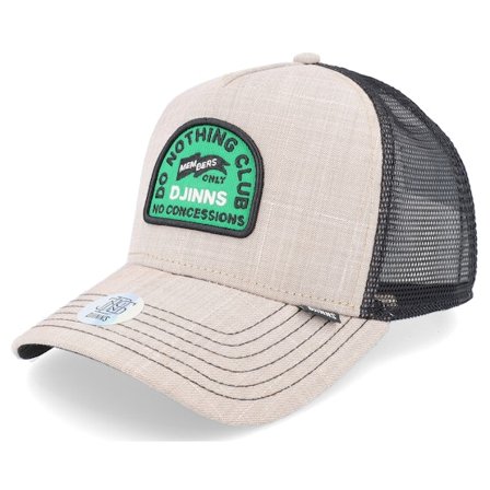 Djinns - Beige trucker Caps - Hft Cap Dnc Ox Diamond Beige/Black Trucker @ Hatstore