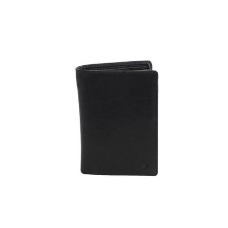 Adax Donato 2-fløjet skindpung Sort, unisex Punge og Kortholder, Størrelse: ONE Size