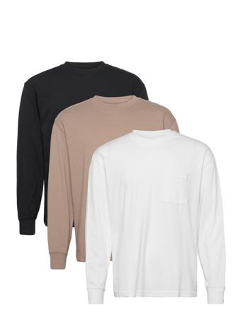 Anf Mens Knits T-shirts Long-sleeved Multi/mønstret Abercrombie & Fitch