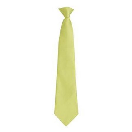 Premier Mens Fashion ”Colours” Work Clip On Tie One Size Lime