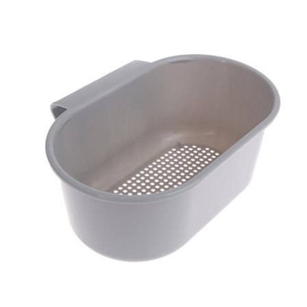 Diskbänk Avloppssil Korg Köksavfall Rester Samla Fil Grey