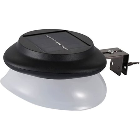 Solcelle-Væglampe Udendørs Væg Varmt Lys Hækkebelysning Til Terrasse Fordør, Væg Og Led Dekorativ Lampe Vandafvisende (Varmt Lys) (1 stk)