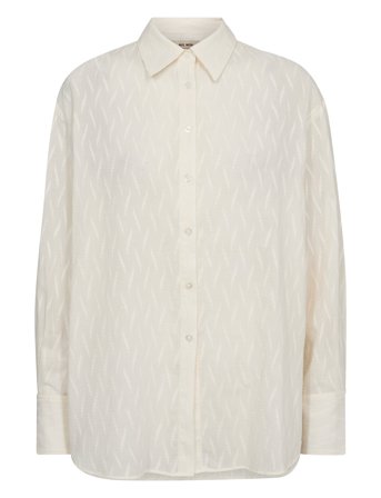 MOS MOSH Mmbritze Cotton Shirt - Cream - XL